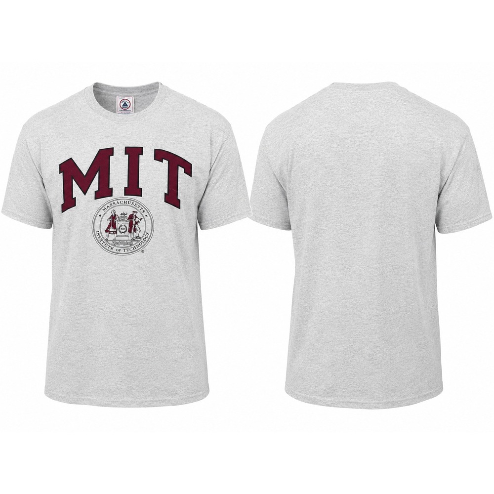 MIT Massachusetts Institute of Technology T-Shirt Gray Delta Pro Weight Mens L